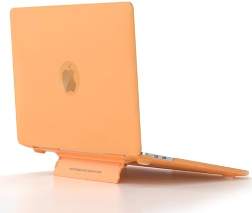 MiRowy Hülle für MacBook Pro 14 Zoll (M5 M4 Pro/Max Chip) (2026-2021) A3426, A3427, A3434, Hartschale PC Schutzhülle mit Standfunktion, Laptop-Schalen für MacBook Pro 14 Zoll M5~M1, Gelb