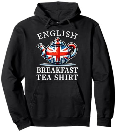 Théière Anglaise Souvenir Britannique Union Jack Sweat à Capuche