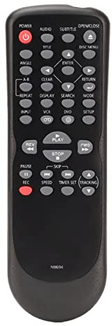 Ouitble NB694 NB694UH Ersatz-Fernbedienung für Sanyo FUNAI FWDV225F DV220FX5 DVD-Videorecorder-Kombi-Player, universelle, ergonomische, leichte ABS-Kunststoff-Fernbedienung für Hom