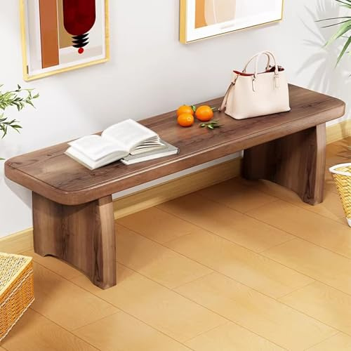 CJWKXQOL Holzbank Rustikal, Sitzbank Holz Bauernhaus Holz-Bank Echtholz Deko Pflanzenständer für Schlafzimmer, Bauernhaus, Wohnzimmer, Eingangsbereich(90x20x35cm)