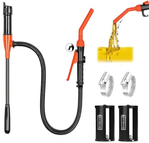 Batteriebetriebene Flüssigkeitstransferpumpe, Elektrische Transferpumpe,Tragbare Elektrische ölpumpe, Siphon Pumpe tragbare Automatische Absaugung Pumpe, Kanisterpumpe Elektrisch Gas 2.4 GPM