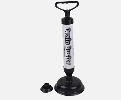 Heavy Duty Drain Buster Air Plunger High Pressure Sink & Toilet Drain Unblocker Pump Cleaner Tool for Kitchen Bathroom Shower & Bathtub