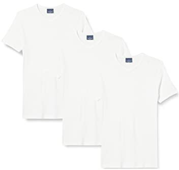 Navigare 112 (Pacco Da 3), Maglietta intima Uomo, Bianco (White), L confezione da 3
