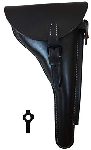 warreplica WWII Luger P08 6 Fass Deutsch Holster w/Take Down Tool Dunkelbraun - Reproduktion