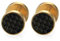 Flongo Ohrstecker, 8mm Edelstahl Gestüt Stecker Ohrringe Ohrstecker Ohrhänger Kohlenstoff Carbon Fiber Kohlefaser Schwarz Gold Taper Fake Tunnel Plug Piercing Herren, Damen