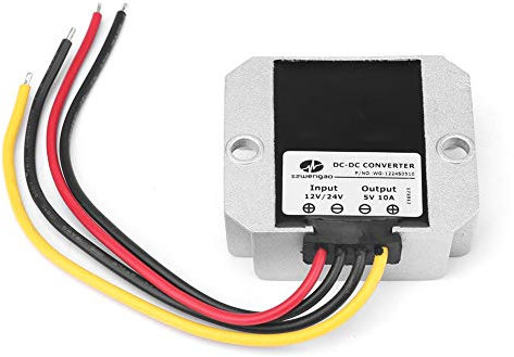 DC Wandler, DC12V / 24V Bis 5V Abwärtswandlerregler Wechselrichter 10A 50W Spannungswandler-Adapter Netzteil