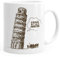 MoonWorks® Kaffee-Tasse Spruch Einmal mit Profis arbeiten Bürotasse Motiv schiefer Turm von Pisa weiß unisize
