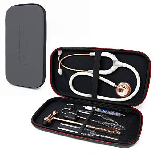 MDF Stethoskop-Hartschalen Medizinische Tasche passend für MD One und Acoustica Stethoskope, Reflexhämmer, Sphygmomanometer, Penlights, Arzt- und Krankenschwesternzubehör (MDFSCM12)
