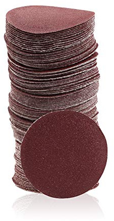 SPEEDWOX 100 discos de lija de 2 pulgadas, papel de lija de grano 120, lija de disco para lijadoras, amoladora de taladro, herramientas rotatorias, accesorio para carpintería de madera