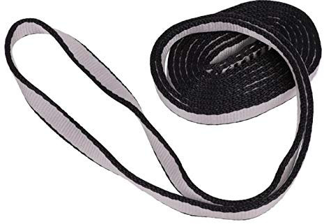 Salewa bandschlinge 60cm,Bergsteigerseil, Kletterseil, Kletterseil, Bergsteigerkletter-Tragband Flachriemen Outdoor-Lastseil(60cm Grauer Flacher Gürtel)