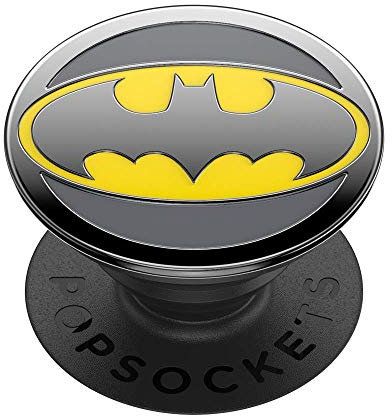 PopSockets 101429 PopGrip - Ausziehbarer Sockel und Griff mit einem Austauschbarem Top für Smartphones und Tablets - Enamel Batman