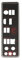 MSI B450I Gaming Plus AC Original I/O Blende schwarz