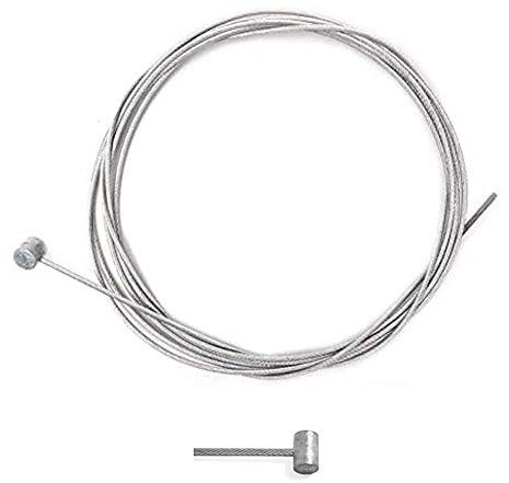CABLE SOUPLE ACIER 2.5MM x 2.5M TETE MARTEAU Ø7.8x8.1MM MOTOCULTEUR TRACTEUR TONDEUSE MOTOCULTURE ACCELERATEUR FREIN TRACTION EMBRAYAGE