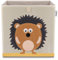 LIFENEY Aufbewahrungsbox mit Igel Motiv I Spielzeugbox mit Tiermotiv passend für Würfelregale I Ordnungsbox für das Kinderzimmer I Aufbewahrungskorb Kinder