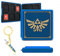 doepeBAE Game Card Case für Nintendo Switch, Quadratische Etui Aufbewahrungsbox für Switch Spiele, Tragbare Dünne Hartschale mit 12 Kartenfächern, mit Geschenk Schlüsselanhänger Schwert (Zelda Blue)