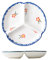 Bicuzat 1 pz piatto di controllo delle porzioni in ceramica piatto diviso piatto dessert piatto insalata piatto piano-8 pollici fiore