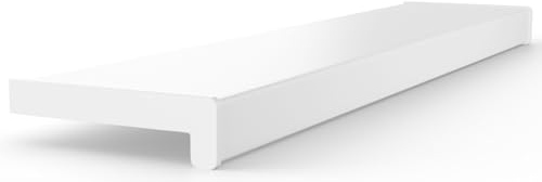 Seiletech.de FENSTERBANK PVC – 30 cm x 80 cm – Weiß – Fensterbrett – für den Innenbereich – Innenfensterbank – Innen – Meterware – Wohnzimmer – Deko – Kunststoff