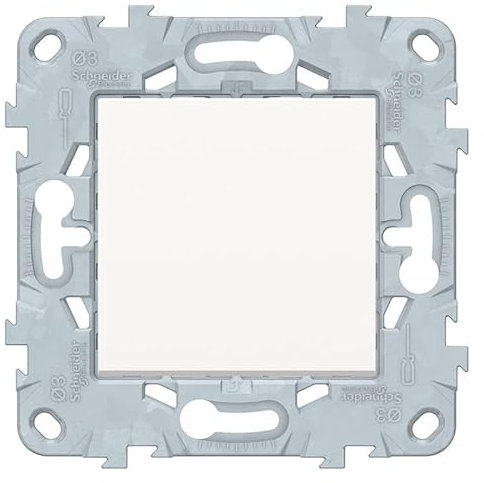 Bouton poussoir 10A connexion rapide blanc Unica
