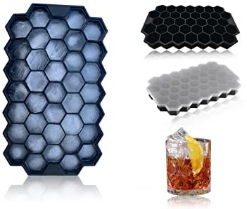 HolKitchen® Eiswürfelform 2-er Set, Eiswürfelform Silikon (BPA frei), Eiswürfelform klein mit Deckel, Ice cube tray, klein Eiswürfel Würfel, Eiswürfelform klein, Ice cube (Eiswürfelform klein)