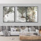 Olivenbaum, Olivenzweigdruck, mediterrane Wandkunst, botanischer Druck, minimalistischer moderner Stil, Gourmet-Dekorposter 50 x 70 cm x 3 Rahmenlos