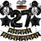 Feelairy Geburtstagsdeko 27 Jahre Frauen, Luftballon 27. Geburtstag Deko Männer, Schwarz Tortendeko Happy 27th Birthday Deko 27 Jahre Frau, Ballon 27. Geburtstag Mann Party Dekoration Set