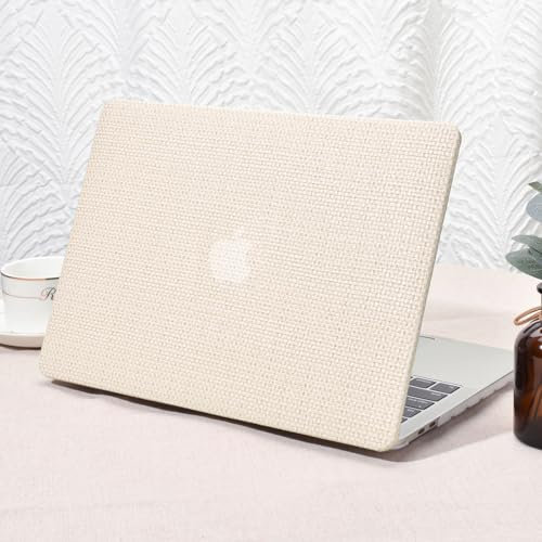 Seorsok Funda Compatible con MacBook Pro de 13 Pulgadas M2 2023, 2022, 2021-2016 A2338 M1 A2251 A2289 A2159 A1989 A1708 A1706, Elegante Funda rígida de plástico Transparente para Teclado, Tela Tejida