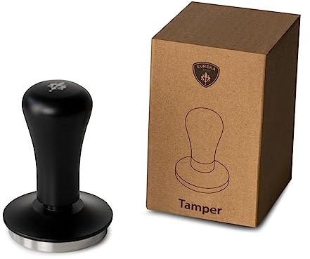 Eureka dynamometrischer Tamper Ø 58mm Easy Espresso aus Edelstahl schwarz