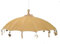 Bali Sonnenschirm Hängend Balinesischer Schirm Garten Baumwolle Baldachin zum aufhängen ca. 180 Ø cm Variante, Hängende Schirme:Hellbraun