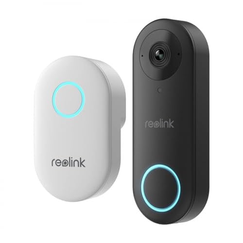Reolink 5MP/2K+ Kabelgebundene Smart-Video-Türklingel mit Glockenspiel, PoE, 180° diagonaler Betrachtungswinkel, funktioniert mit Reolink NVRs [RL-Doorbell -PoE]
