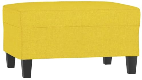 vidaXL Fußhocker Hellgelb 70x55x41 cm Stoff