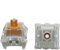 kutethy Gateron Dual Rail Magnetic KS-20 Orange Tastaturschalter, linear vorgeschmiert für magnetische Gaming-Tastatur (36 Stück)
