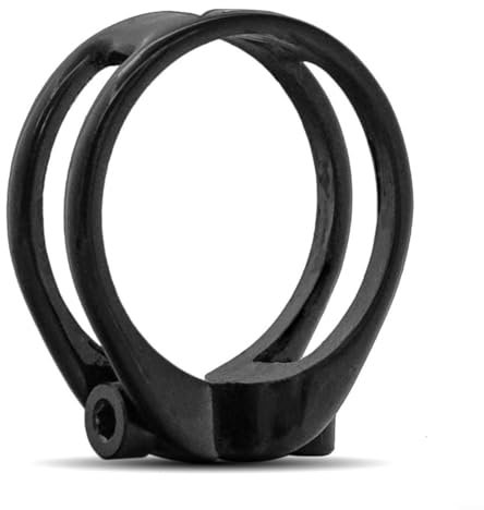 Kohlefaser-Sattelstützen-Rohrklemme, T800 Kohlefaser, 31,8/34,9 mm, Schnellspanner, Fahrrad-Sattelstützenklemme (31,8 schwarz)
