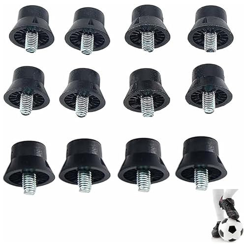 IUFDGHN Nylon Football Studs, Plastic Studs for Football Boots - Black