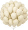 Unisun Sand Weiße Luftballons 100Pcs, 12 Zoll Weißer Sand Latex Ballons Pack für Weiße Thema Ballon Bogen Kit Geburtstag Hochzeit Baby Shower Karneval Veranstaltungen Party Dekorationen
