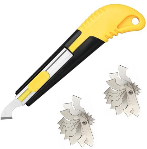 Amazleer Schneider Set Profi Acrylschneider mit 20-teiliger Schneideklinge für Acrylplatten Kunststoff Zuschnitt Acrylplatte PVC Platten Transparent, ABS Kunststoffplatte (3, Zufällig)