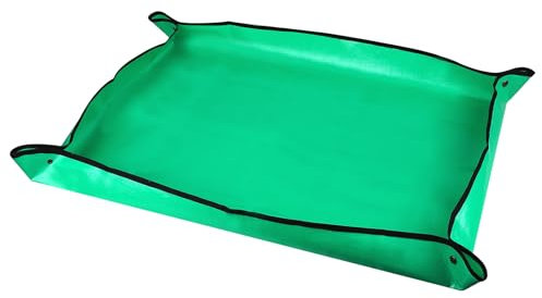 Wasserdichte Gartenmatte Pflanzmatte 100 x 75 cm Wasserdicht Pflanzen Umtopfmatte Kunstleder Extra Große Dick für Garten Umtopfen Pad Faltbare Gartenerde Pad Pflanzentransplantation in Gartenplane
