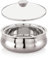 Stainless Steel Casserole for Roti with Glass Lid | 1250 ml Chapati Casserole with Transparent Lid | Steel Roti Dabba for Serving | Hotcase for Food Serving