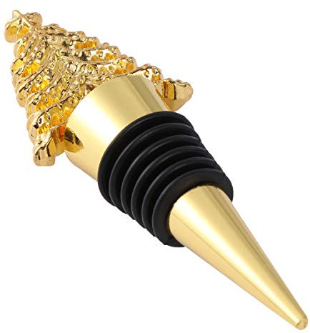 Healeved Christmas Tree Wine Bottle Stopper - Zinc Alloy Decorative Plug for Holiday Parties Reliable Seal for Wine Preservation