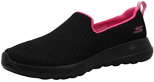 Skechers Women’s GO WALK JOY STRETCH FIT, Black / pink, 7 UK