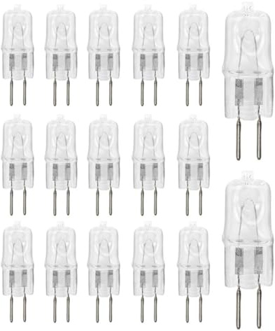 UGEFKMQ Lampe G5.3 50W 230V Halogenlampe 2-poliger Warmweiß kleine Glühbirne G5.3 220V 35W transparente Kapsellampe Dimmbar 5PC 50W