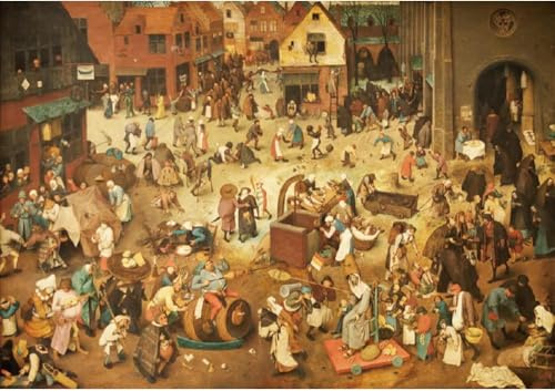 1000 Stück Puzzle Für Erwachsene Der Kampf Zwischen Karneval Und Fastenzeit Von Pieter Bruegel Herausfordernde Schwierige Puzzles Geschenkspielspielzeug