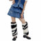 Sanrlo Socken für Damen, Pelz, Beinwärmer, Winter, pelzig, lange Stiefelstulpen, flauschiges Party-Kostüm für Urlaub, Festival, Aufführungen, Spielen, Zebra-Leopardenmuster, Size reference picture
