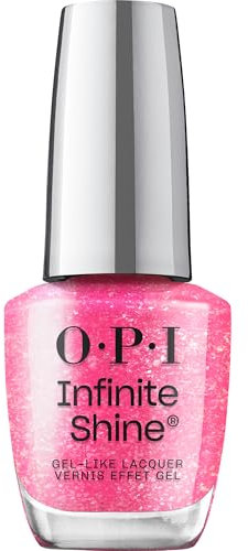 OPI Infinite Shine Nail Polish - OPI'm Dreaming Collection - Glossed in Your Thoughts Sheer & Shimmery Hot Pink - Gel Effect & Long Lasting (15ml)