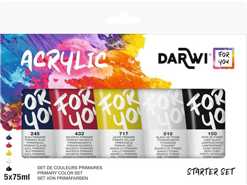Darwi For You DF5150005K01C - Set acrylique 5x75 ml - Starter set