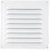 Elegante y funcional rejilla de ventilación de acero inoxidable de 20 x 20 cm, diseñada para mejorar el aire interior (1 unidad), color blanco
