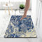 Odot Tapis Salle de Bain Absorbant Diatomite, Marbre Tapis de Bain Antidérapant Séchage Rapide Doux pour Entrée, Baignoire, Porte d'entrée, Chevet, Canapé, Salon (Bleu,60x90cm)