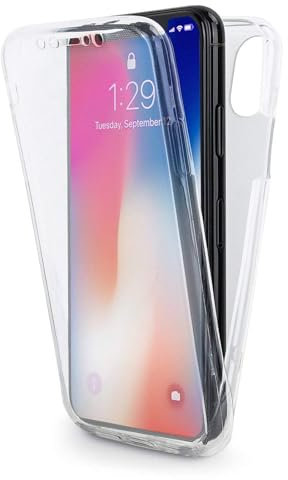 Case for iPhone X/XS(5.8) Shockproof Front and Back Clear Gel and 360 Protection Transparent Full Body Protection Clear Gel cover for iPhone X/XS