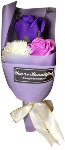 Générique Geschenk zum Muttertag, Valentinstag, Damen, Seife, Ewige Blume, konserviert, Blumenstrauß, Nelke, Geburtstag, Tag, Blume, Heimdekoration, Geschenk, Rosa, Blumenstrauß (A)