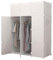 𝗔𝗿𝗺𝗮𝗿𝗶𝗼 𝗠𝗼𝗱𝘂𝗹𝗮𝗿, Estantería de Módulos, Organizador Modular de Ropa Ropero para Hogar, Estante de Almacenamiento para Dormitorio, 12 Módulos, 2 Barras, 140x105 cm, Color Blanco