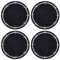 JEYORZY 4 Pezzi Sottobicchiere per Auto, Accessori Auto Interno, Gadget Macchina Interni, Antiscivolo in Silicone Portabicchieri per Auto, Tappetino per Bicchieri Automobili Gadget per Auto (Nero)